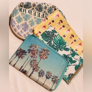 Travel Ready Wallet and Zipper Bag Bundle
